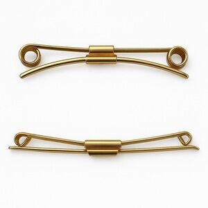 Lot Of 2 Vintage Gold-Tone Tie Clips – Hickok and Mid-Century Design